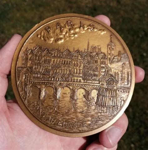 RARE MÉDAILLE BRONZE pont au change de Paris par Boyer 29 28 PicClick UK