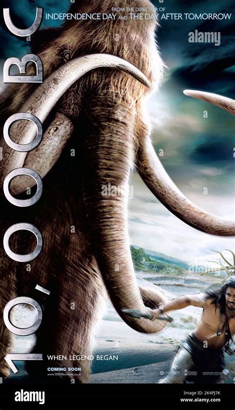 MAMMOTH, STEVEN STRAIT POSTER, 10 000 BC, 2008 Stock Photo - Alamy