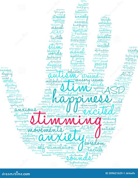 Stimming Word Cloud Stock Vector Illustration Of Behaviours 209621629