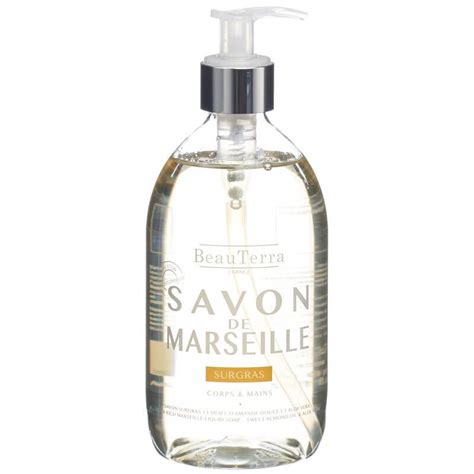 Acheter BeauTerra Savon Liquide De Marseille Surgras Amande 1000ml