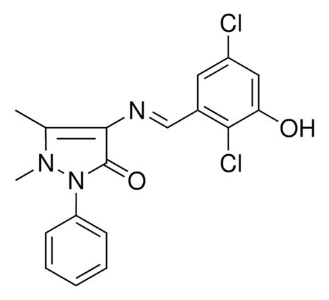 4 2 5 DICHLORO 3 HO BENZYLIDENE AMINO 1 5 DIMETHYL 2 PH 1 2 2H