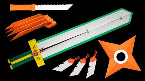 3+Easy Papercraft Ninja Sword Template - Shearartt