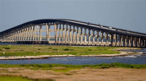 Outer Banks Nc The Fred Bonner Bridge Which Was Completed In 1963