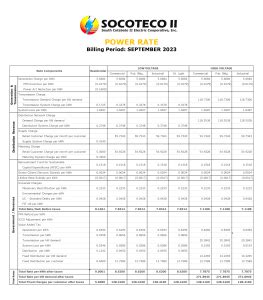 Rates Archive Socoteco