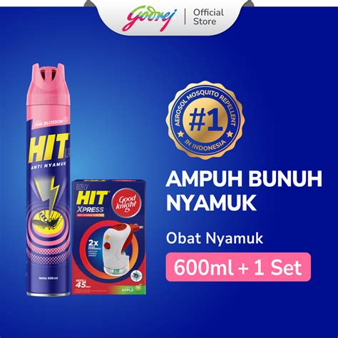 Jual Hit Aerosol Pink Blossom Ml Hit Good Knight Xpress Set Obat