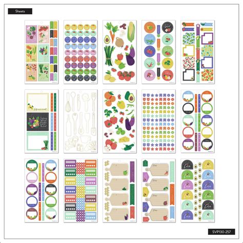 Cooking 101 - Value Pack Stickers – Happy Planner