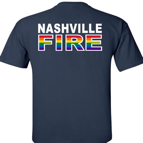 Nashville Fire Department Pride Short Sleeve T-shirt | Etsy