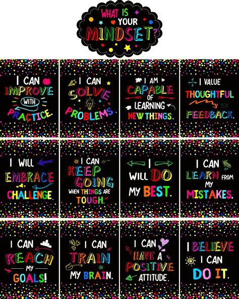 Buy Growth Mindset S For Classroom Bulletin Board Display Yoklili