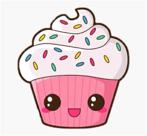 Sweet Clipart Kawaii - Dibujos De Cupcakes Kawaii, HD Png Download - kindpng