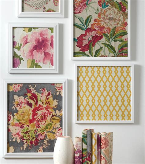 How To Make Framed Fabric Art Fabric Wall Decor Framed Fabric Wall