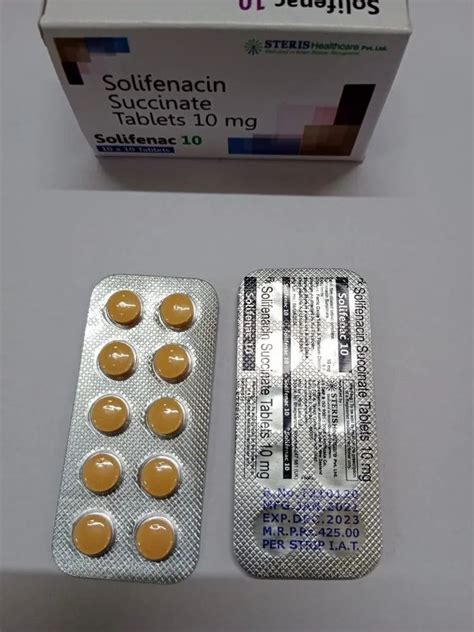 Solifenacin Succinate 10 Mg Tablet At Rs 425stripe Solifenacin