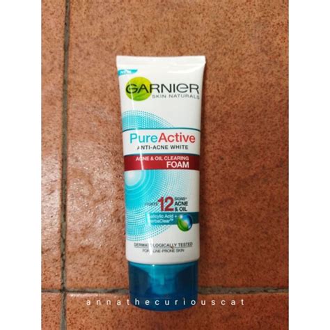 Jual Garnier Pure Active Anti Acne Oil Clearing Foam Cleanser Ml