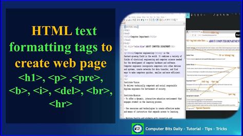 Html Text Formatting Tags To Create Web Page Example Swpd