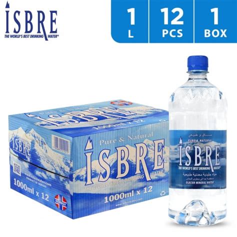 Buy Isbre Pure And Natural Glacier Mineral Water 12 X 1 L توصيل