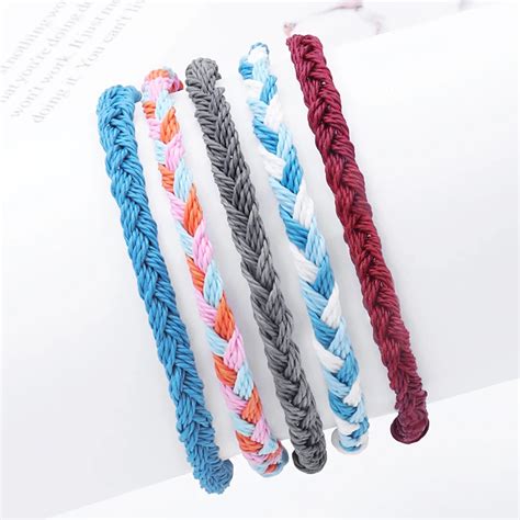 Handmade Wax String Bracelets Bangles Friendship Bracelets For Women