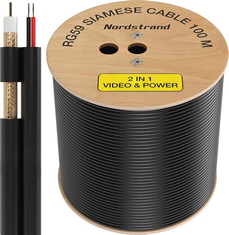 Nordstrand Rg Siamese Cable M Coaxial Cctv Video Power Cable