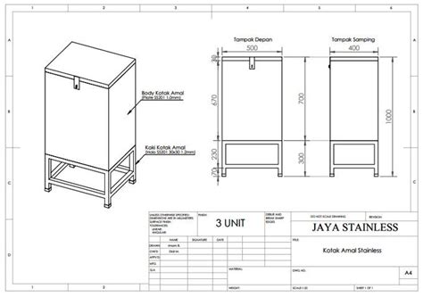 Desain Kotak Amal Custom Megamendung Amal Masjid