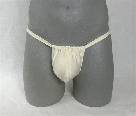 Ivory Off White Sexy Sliding Men S Bikini Swimsuit Etsy