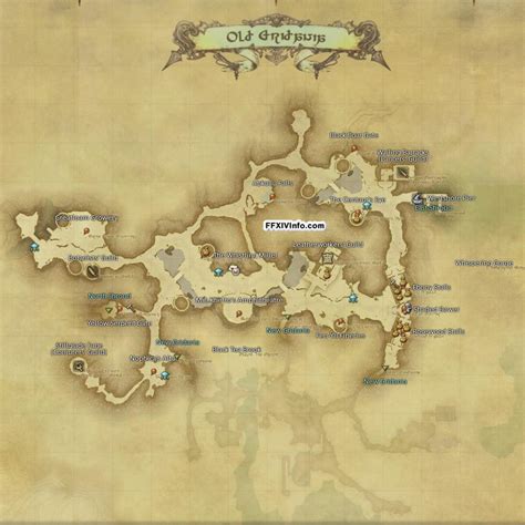 Gridania Maps FFXIV A Realm Reborn Info FF14