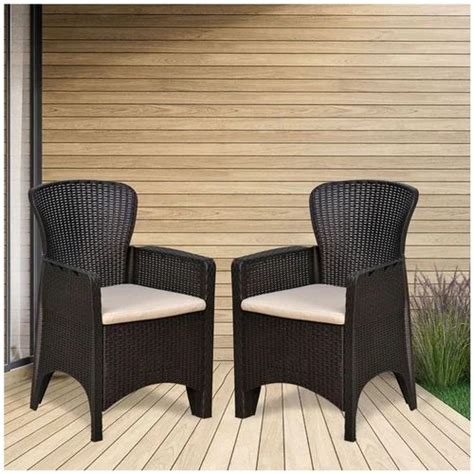 Nilkamal Brown Breeze Plastic Garden Chairs Set At Rs Neelkamal