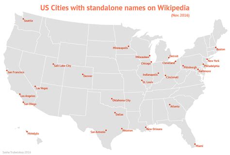 US Cities with standalone names on Wikipedia [1513x1024] [OS] : r/MapPorn