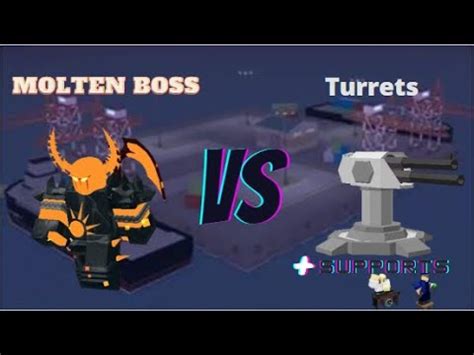 Turrets Vs Molten Boss In Tds Youtube