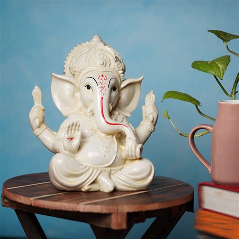 Buy Lupaava Handcrafted Lord Bal Ganesha Idols For Home Office Decor