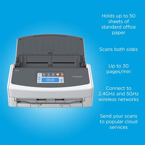 Fujitsu ScanSnap IX1500 Color Duplex Document Scanner With Touch Screen