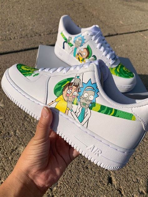 Custom Rick and Morty Nike Air Force 1 | Nike shoes air force, Nike ...