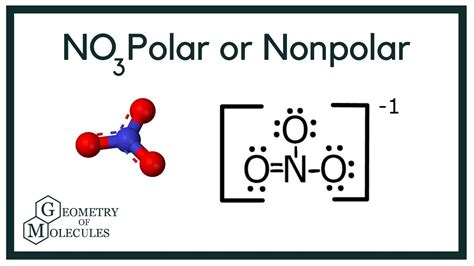 Is No3 Polar Or Nonpolar Nitrate Youtube