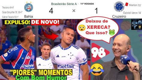 BAHIA 4 X 1 CRUZEIRO Bom Humor REDE 98 FM Melhores Momentos