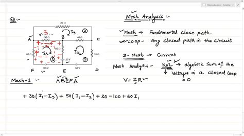 Easy Explanation Of Mesh Analysis Concept In Circuit Analysis Must See