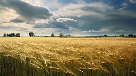 Premium Photo Golden Harvest A Bumper Wheat Crop