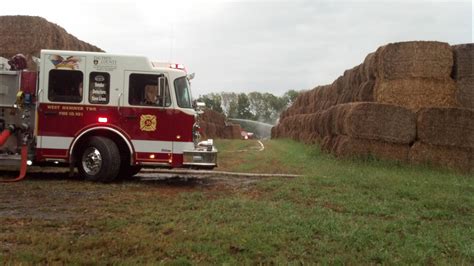 Firefighters Battle Hay Bale Fire In East Hanover Twp