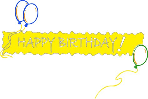 Happy Birthday Banner Png Transparent Images