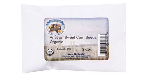 Azure Husbandry Anasazi Sweet Corn Seed Organic Azure Standard