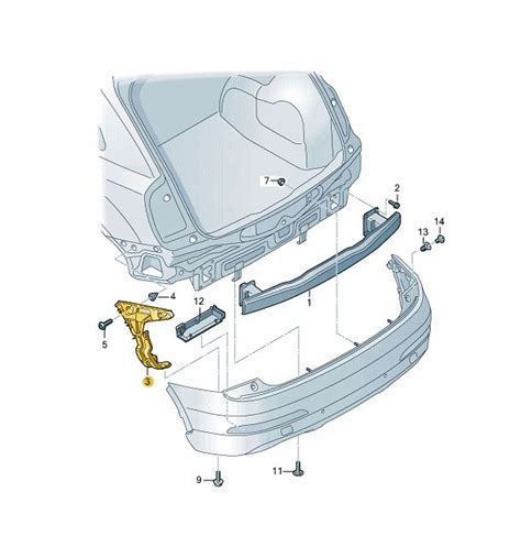 Lizg Prowadnica Uchwyt Zderzak Ty Audi Q Prawy U B Za Z