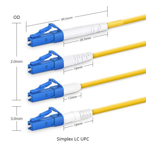 Short Boot Fiber Jumper Duplex Os Lc Sc Single Mode Fs Fs