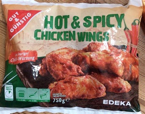 Hot Spicy Chicken Wings Edeka 750 G