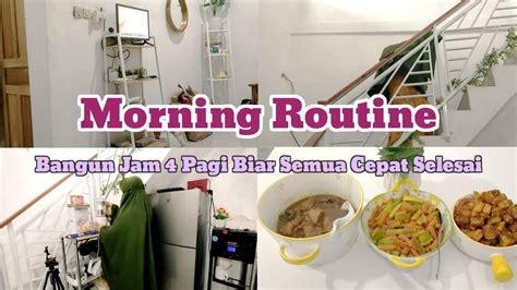 Daily Vlog Morning Routine Aktivitas IRT Bangun Jam 4 Pagi Langsung