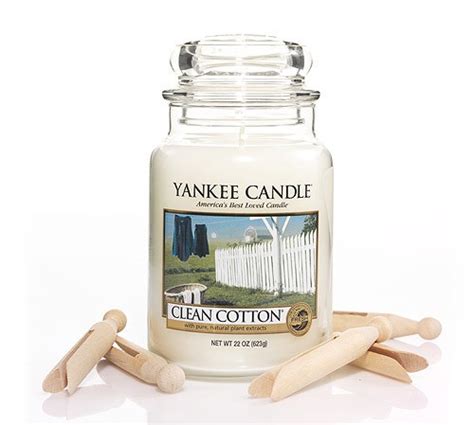 Yankee Candle Duftkerze Clean Cotton G Kaufen Gartentotal De