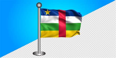 D Bandeira Da Rep Blica Centro Africana Fundo Transparente Psd