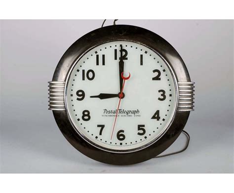 Postal Telegraph Electric Light Up Clock