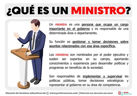 Qué es un Ministro