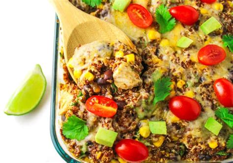 Chicken Quinoa Mexican Casserole Tastefulventure