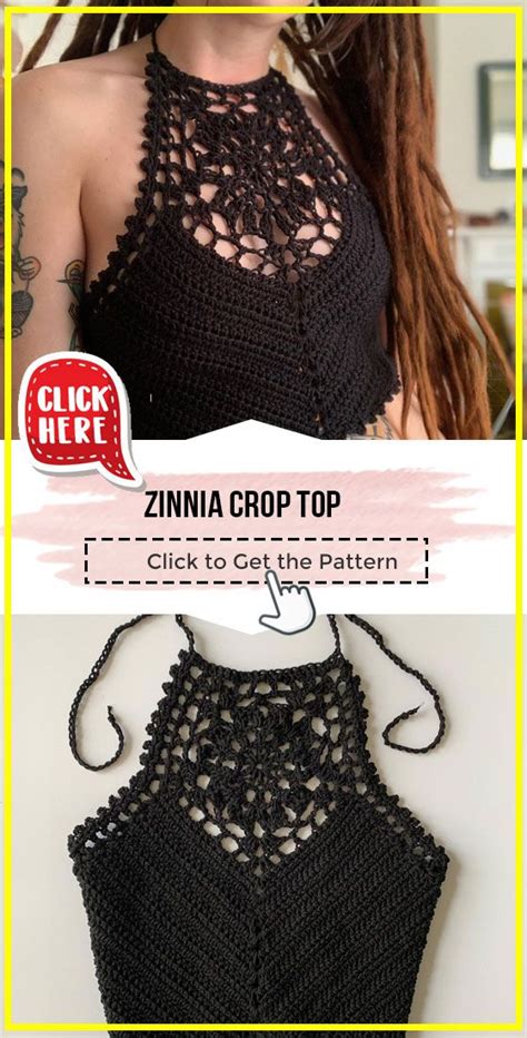 Crochet Zinnia Crop Top Easy Pattern Crochet Crop Top Pattern