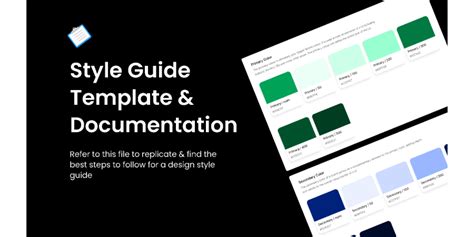 Style Guide Template Color Styles And Typography Figma