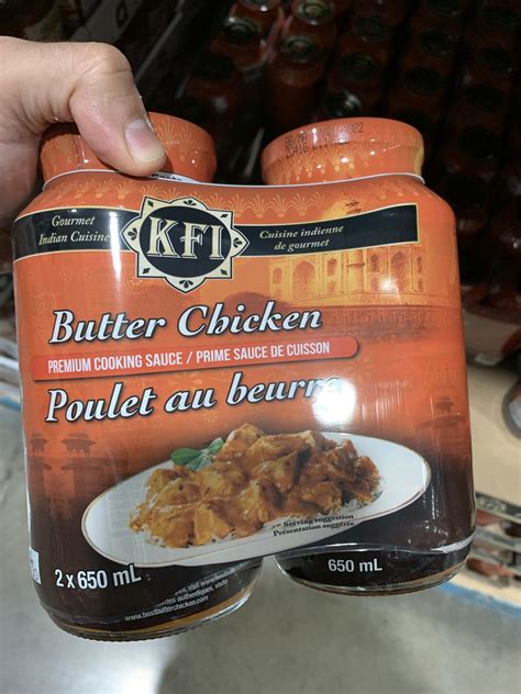 Costco Kfi Butter Chicken Sauce 2 X 650ml 497 Found At Montreal Anjou Location Ymmv