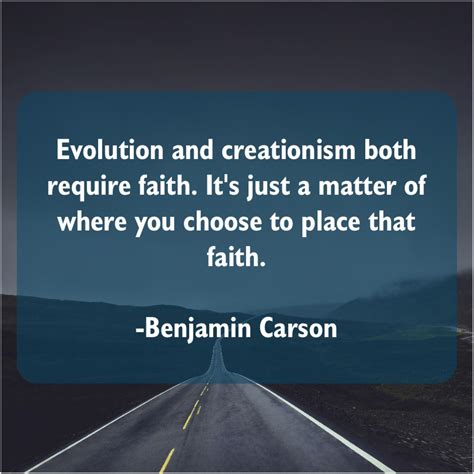 Benjamin Carson Evolution And Creationism Both Require Allen Ginsberg