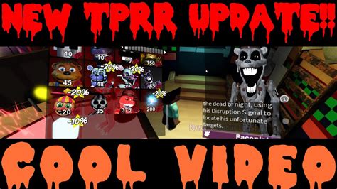 New Update In Roblox Fnaf Tprr Youtube